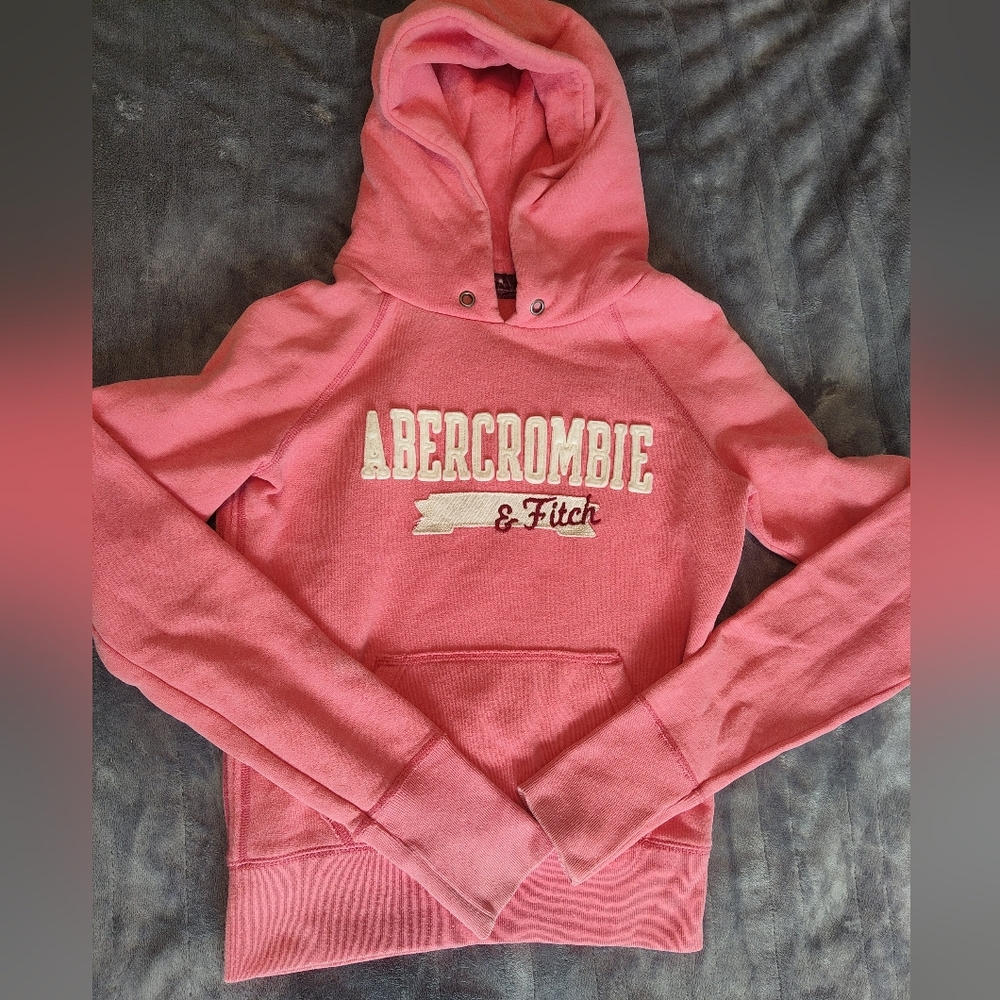 Abercrombie & Fitch Pink Pullover Hoodie